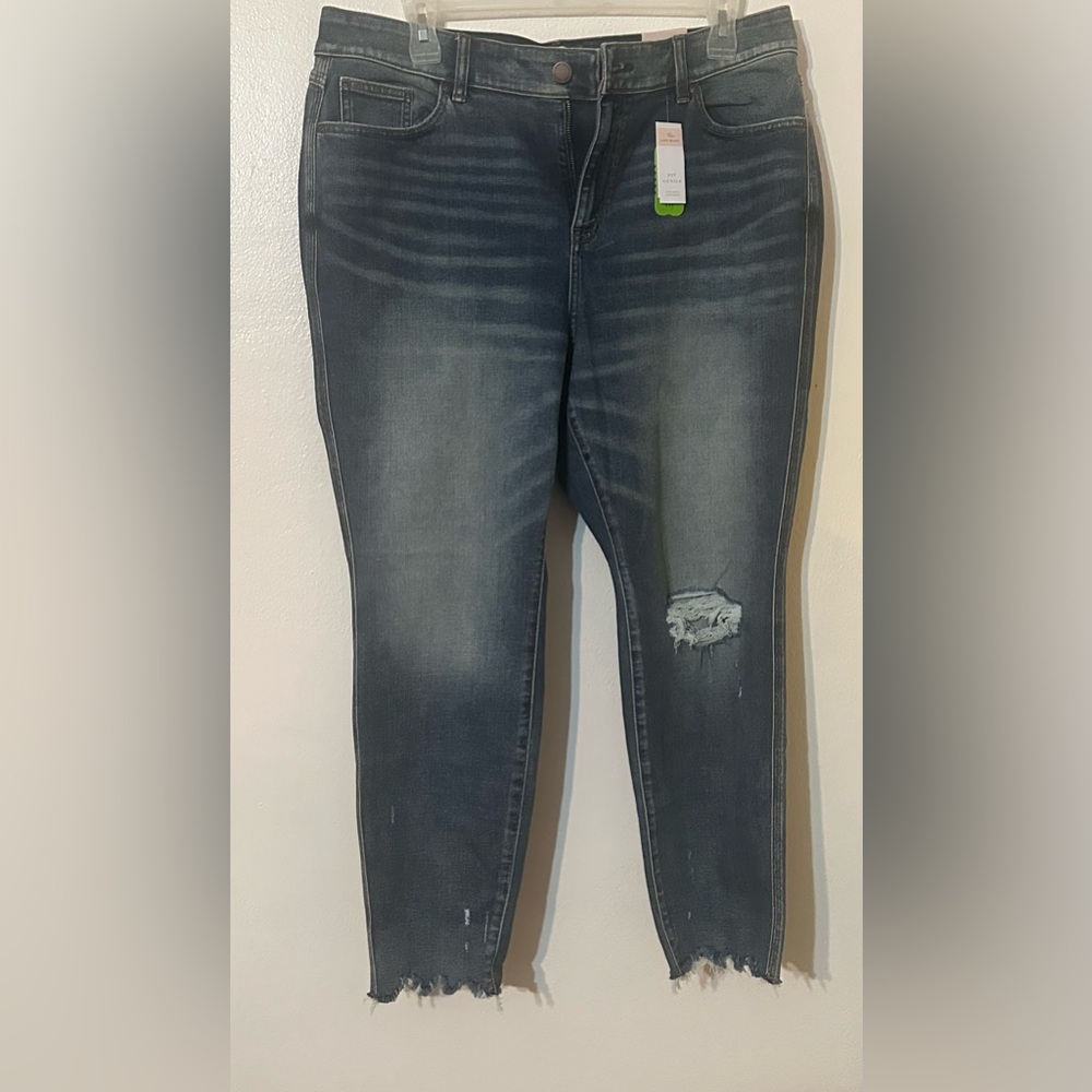 Lane Bryant Body Icon Curvy Fit High Rise Skinny with Rips